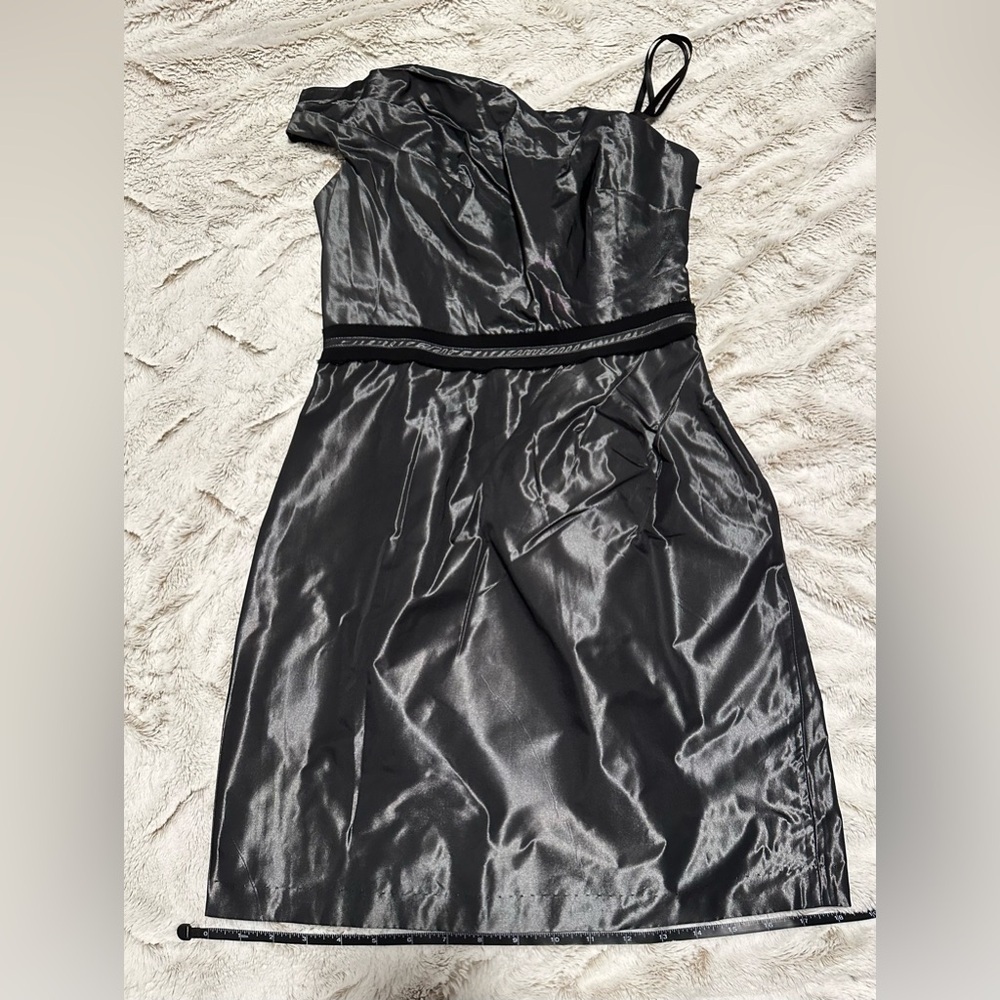 BCBGeneration Asymmetrical Pleated One Shoulder Cocktail Mini Dress - Picture 10 of 16